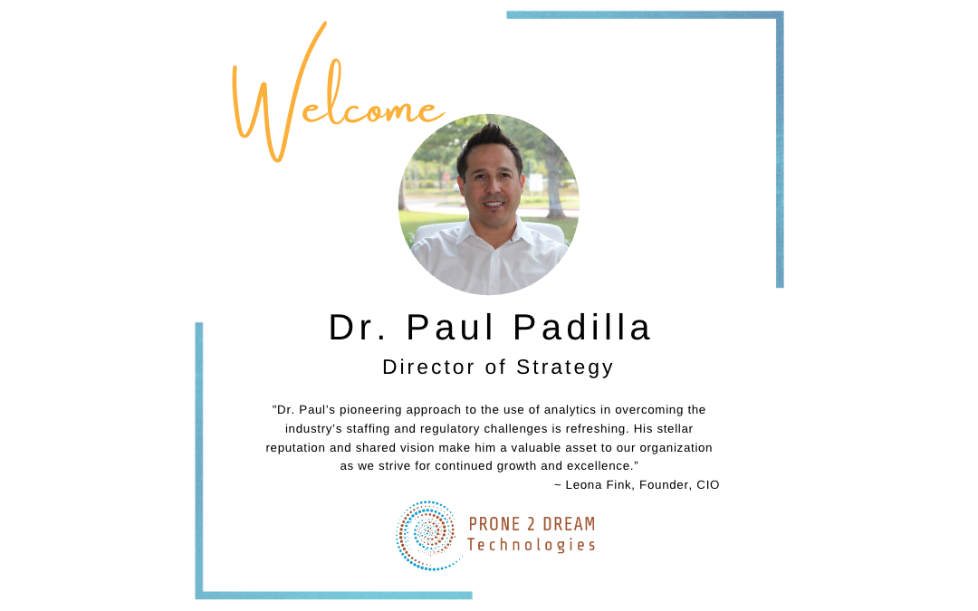 Welcome Dr. Paul Padilla!